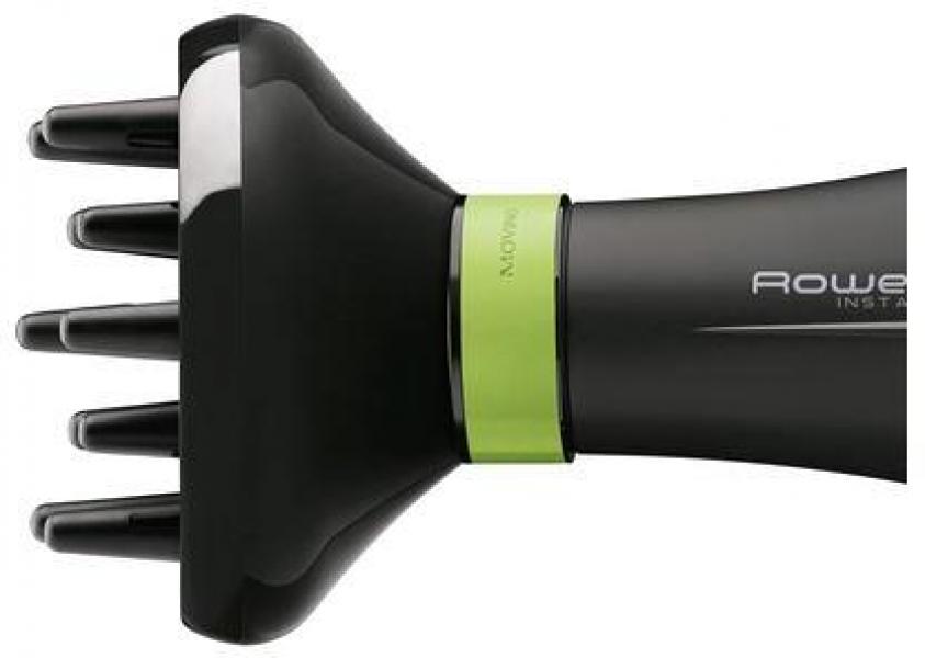 Rowenta Eco Intelligence CV6030 Haartrockner, 1500 W, 2 Gebläsestufen, Aufhängeöse, schwarz/grün