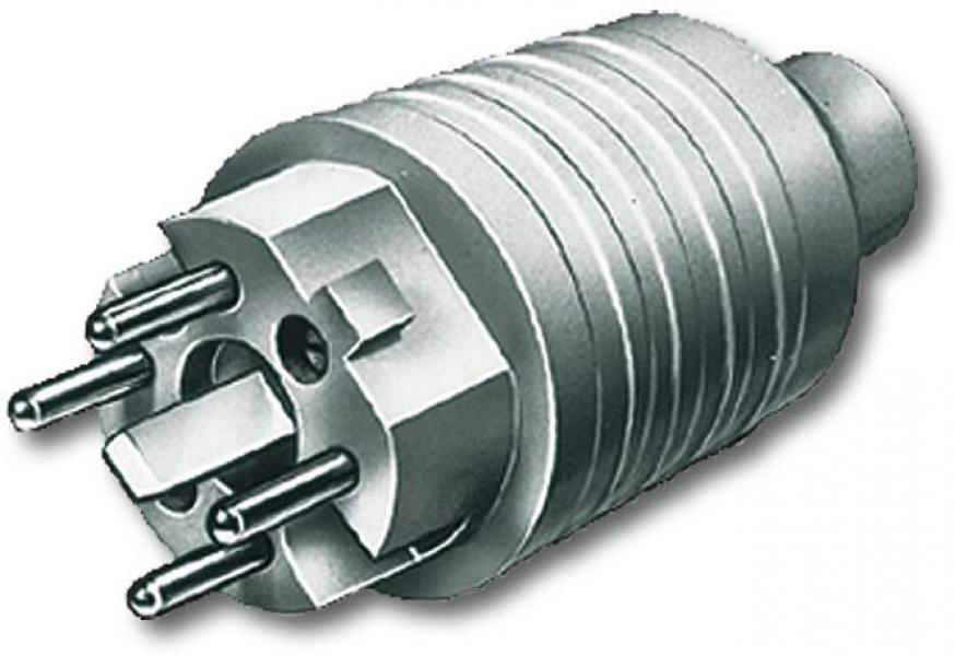 ARDEBO.de Busch-Jaeger 2064 SPVC Stecker nach DIN 49445-48, 3P + N + E, 16 und 25 A, 415 V, grau, Busch-Perilex® (2CKA002590A0172)