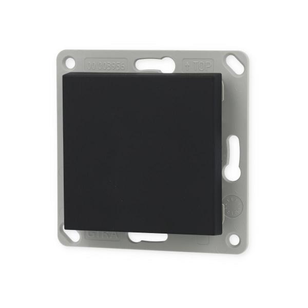 Gira 2421005 EnOcean Funk Wandsender 1fach, System 55, schwarz matt