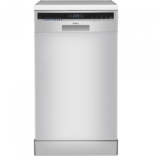ARDEBO.de Amica GSP 542 010-1 W Standgeschirrspüler, 60 cm breit, 12 Maßgedecke, 6 Programme, LED-Display, weiß