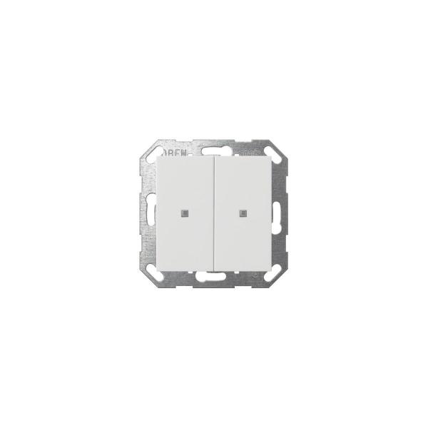 ARDEBO.de Gira 517327 KNX Taster, Wippe 2fach, System 55, reinweiß seidenmatt