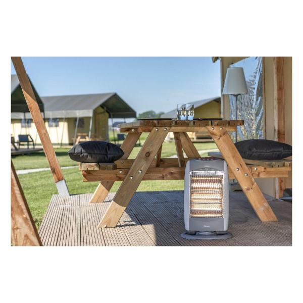 Eurom Safe-t-Shine 1200 Compact Strahlungsheizung, 1200W, Kippschutz, Schwenkfunktion (351651)