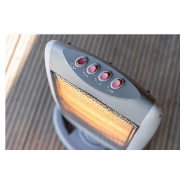 Eurom Safe-t-Shine 1200 Compact Strahlungsheizung, 1200W, Kippschutz, Schwenkfunktion (351651)