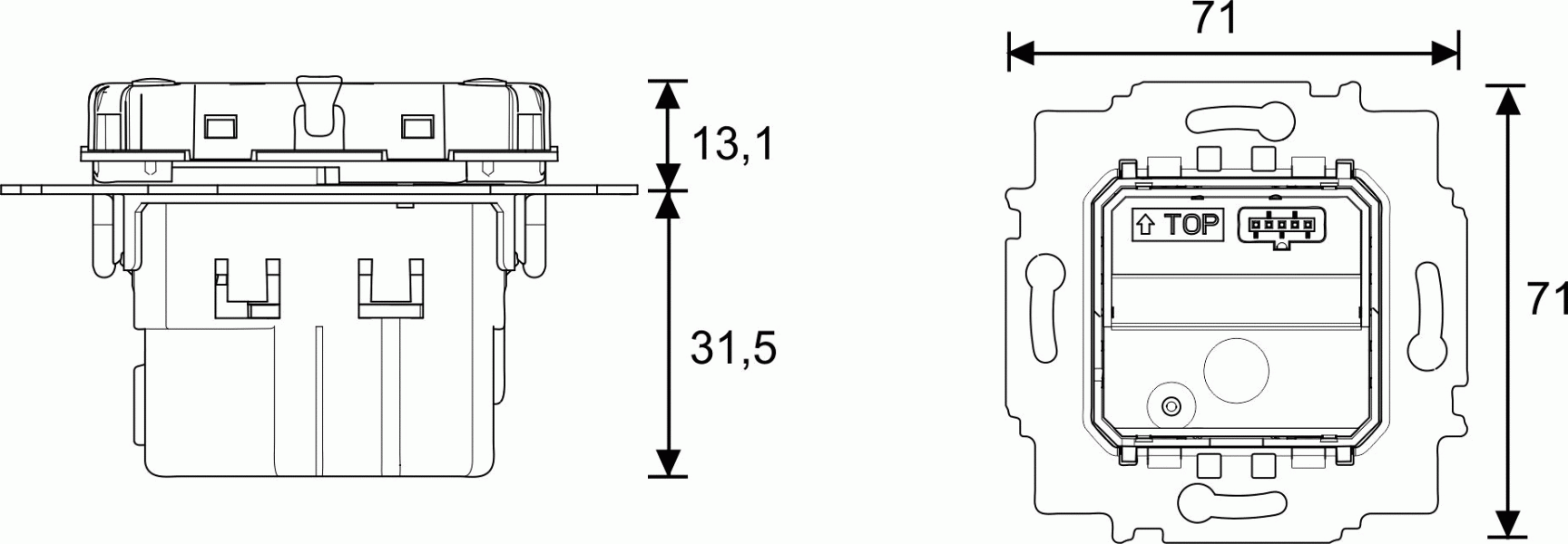 Busch-Jaeger 6215/1.1-914 Bewegungsmelder/Schaltaktor Busch-balance® SI für Busch-free@home, 1-fach (2CKA006220A0370)
