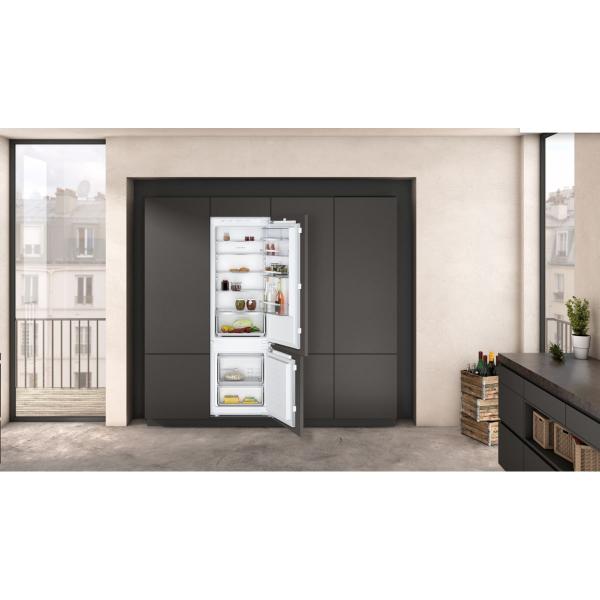Neff KI5872FE0 N50 Einbau Kühl-Gefrierkombination, 54cm breit, 270L, Festtürtechnik, LowFrost, BigBox, LED Beleuchtung