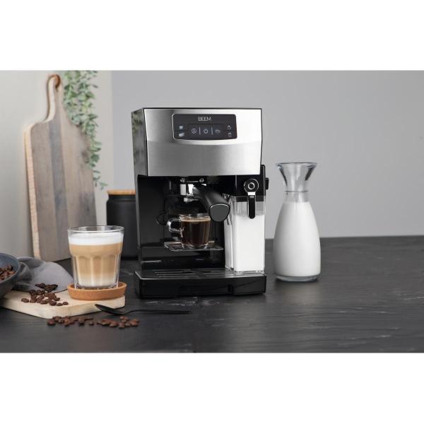 BEEM Siebträger-Maschine Espresso Classico II, 1450 W, 20 bar, schwarz/Edelstahl (07440)