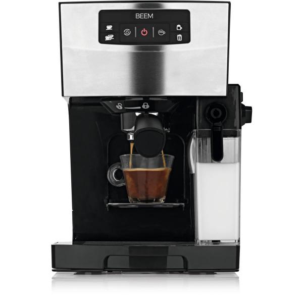 BEEM Siebträger-Maschine Espresso Classico II, 1450 W, 20 bar, schwarz/Edelstahl (07440)