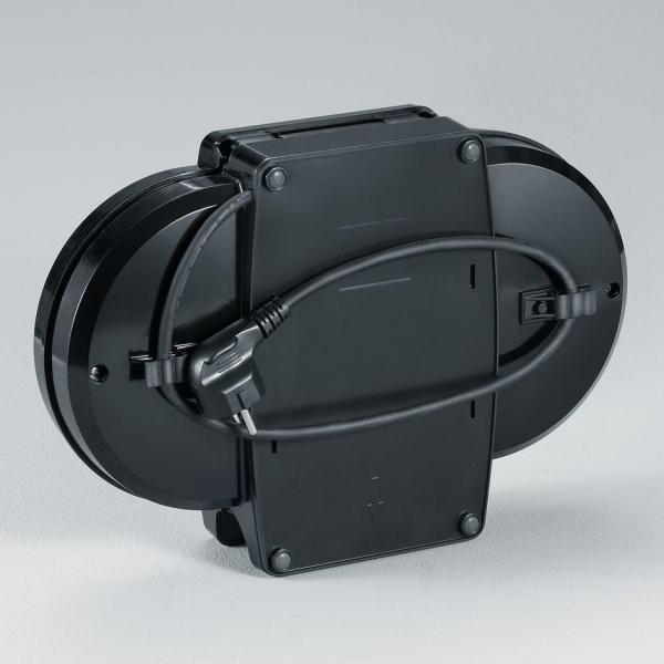 Severin WA 2106 Duo-Waffeleisen, 1200 W, Antihaftbeschichtung, schwarz