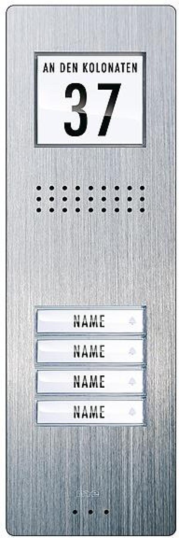 ARDEBO.de M-E Vistadoor ADV 240 Audio-Außenstation, Aufputz, 4-Familienhaus (40724)