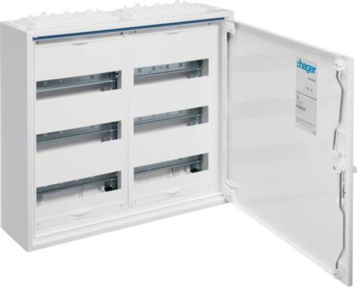 ARDEBO.de Hager FWB32S Feldverteiler Aufputz, 500x550x161, univers, IP44, SKII, 72PLE, QuickConnect