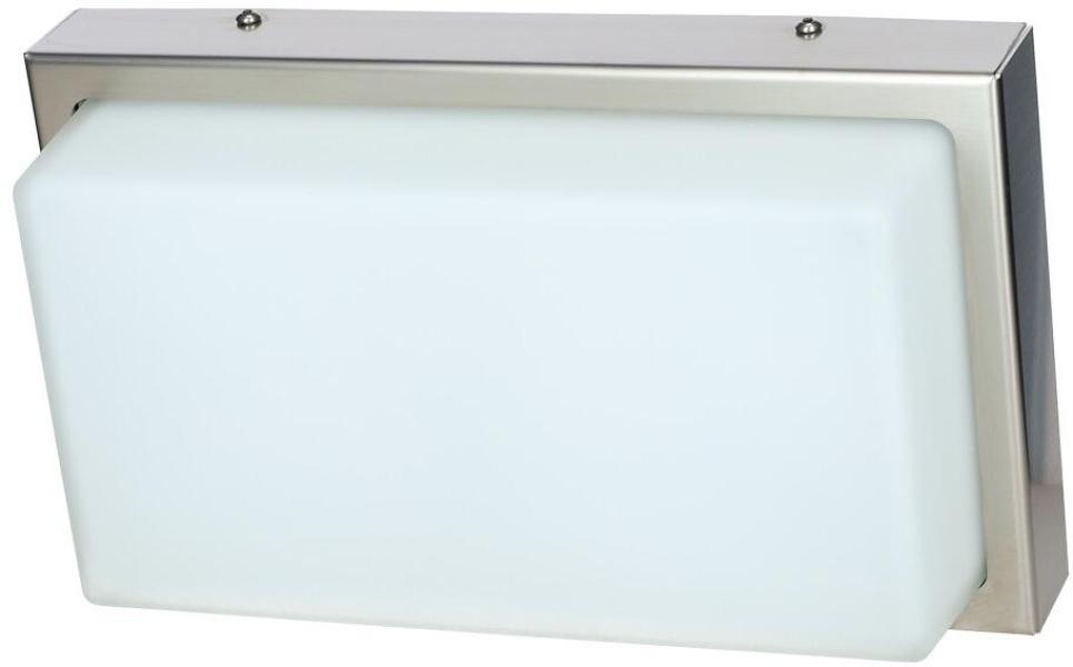 LCD Außenwandleuchte ohne Strebe, mit Bewegungsmelder, E27, 75 Watt, edelstahl (048SEN)