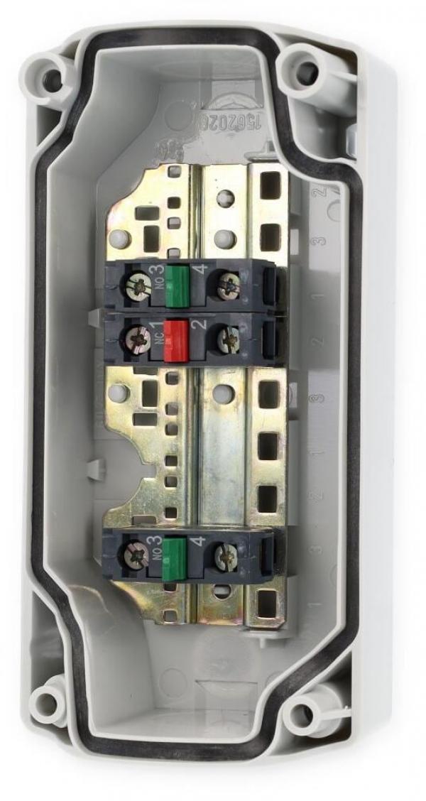 ARDEBO.de Schneider Electric XALD324 Komplettgehäuse, IP65, 3 Befehlsstellen