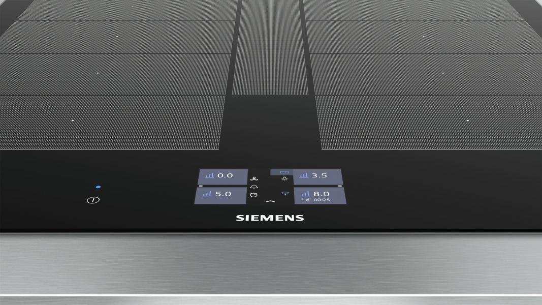 Siemens EX675JYW1E iQ700 Autarkes Induktionskochfeld, Glaskeramik, 60 cm breit, Facetten Design, cookConnect System, bratSensor
