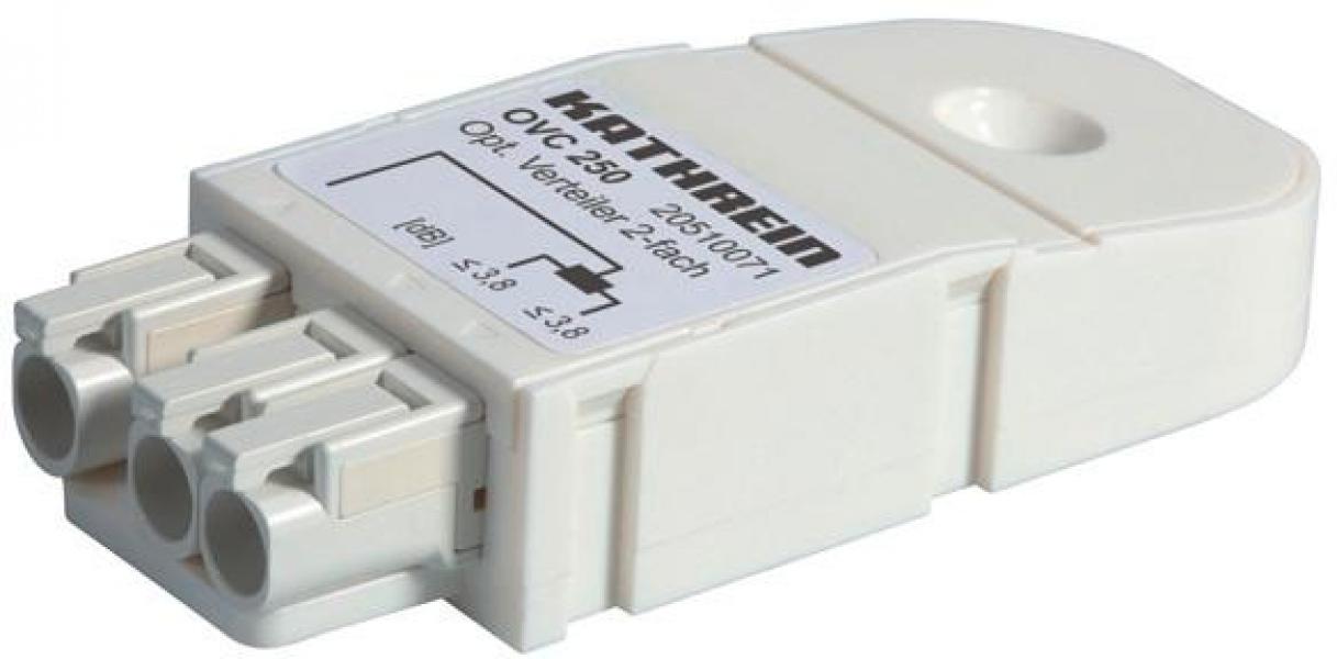 ARDEBO.de Optischer 2fach-Verteiler 3,8 dB (50/50%), Kathrein OVC 250
