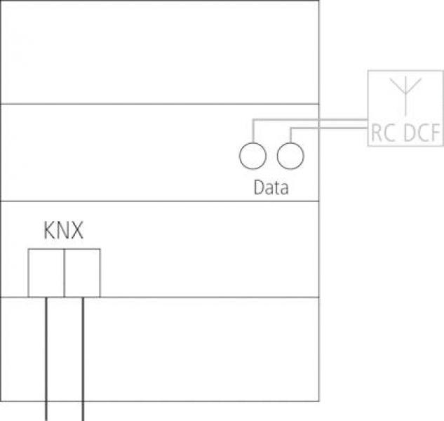 Theben TR 648 top2 RC-DCF KNX Digitale Zeitschaltuhr 8 Kanäle, REG/DIN-Schiene/Hutschiene, KNX, Jahresprogramm, Astroprogramm 6489210