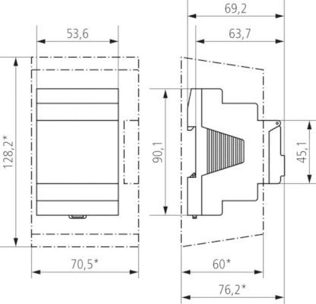 Theben TR 648 top2 RC-DCF KNX Digitale Zeitschaltuhr 8 Kanäle, REG/DIN-Schiene/Hutschiene, KNX, Jahresprogramm, Astroprogramm 6489210