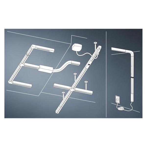 Paulmann URail LED-Panel Loop, 7W, 2700K, chrom matt (953.19)