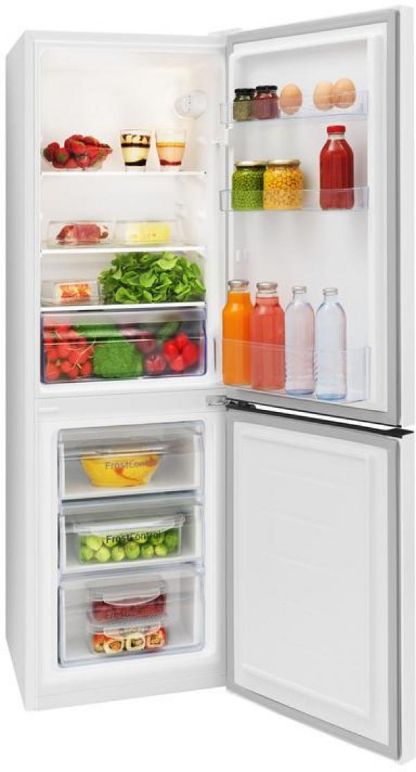 Amica KGCL 384 155-1 W Kühl-Gefrierkombination, 50 cm breit, 157 L, Automatische Abtauung, FrostControl, LED Beleuchtung, weiß