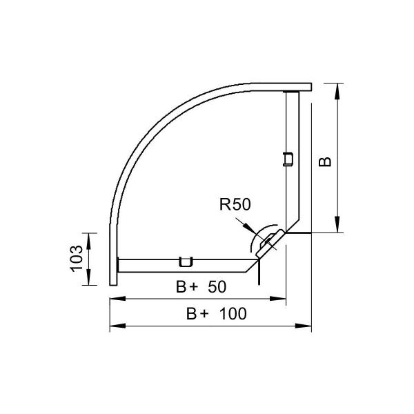 OBO Bettermann RB 90 610 FS Bogen (6043216)