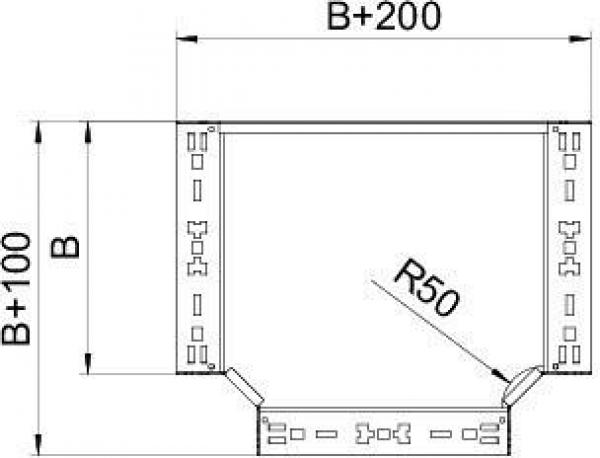 OBO Bettermann RTM 660 FS T-Abzweigstück, 600 mm (6041332)