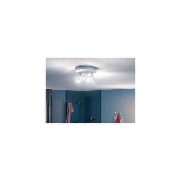 Philips Hue Adore 3-er Pack LED Deckenspot, Dimmschalter, GU10, 5W, 350lm, 4000K, weiß (929003056401)