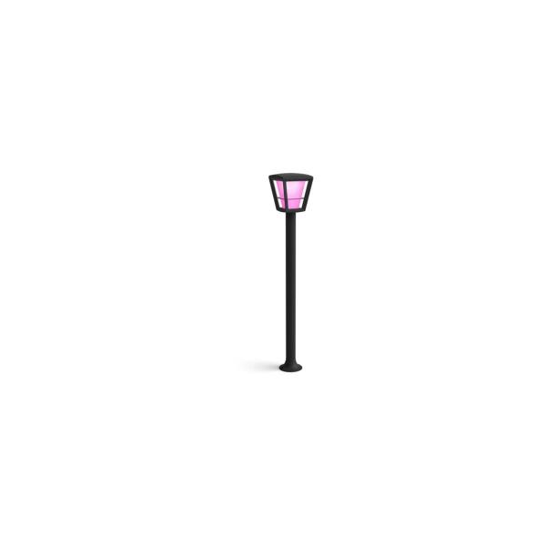ARDEBO.de Philips Hue Econic Outdoor LED Wegeleuchte, 15W, 1140lm, 4000K, schwarz (915005732701)