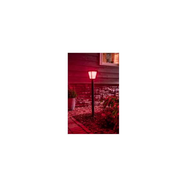 Philips Hue Econic Outdoor LED Wegeleuchte, 15W, 1140lm, 4000K, schwarz (915005732701)