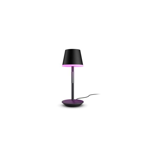 ARDEBO.de Philips Hue Go Tragbare LED Tischleuchte, 6W, 530lm, 4000K, schwarz (929003128501)