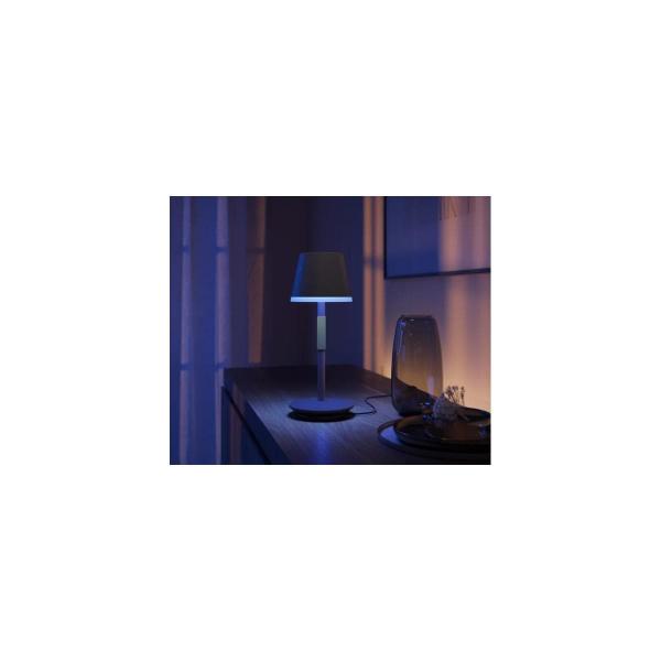 Philips Hue Go Tragbare LED Tischleuchte, 6W, 530lm, 4000K, schwarz (929003128501)