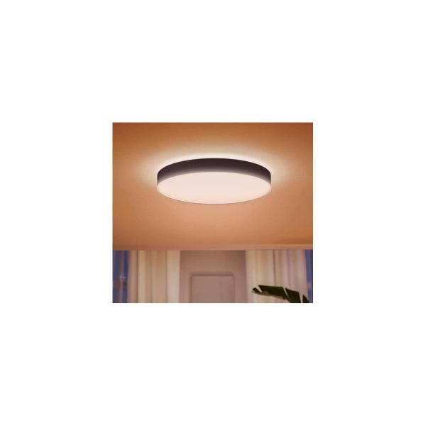 Philips Hue Enrave XL LED Deckenleuchte, Dimmschalter, 48W, 6100lm, 4000K, schwarz (915005997101)