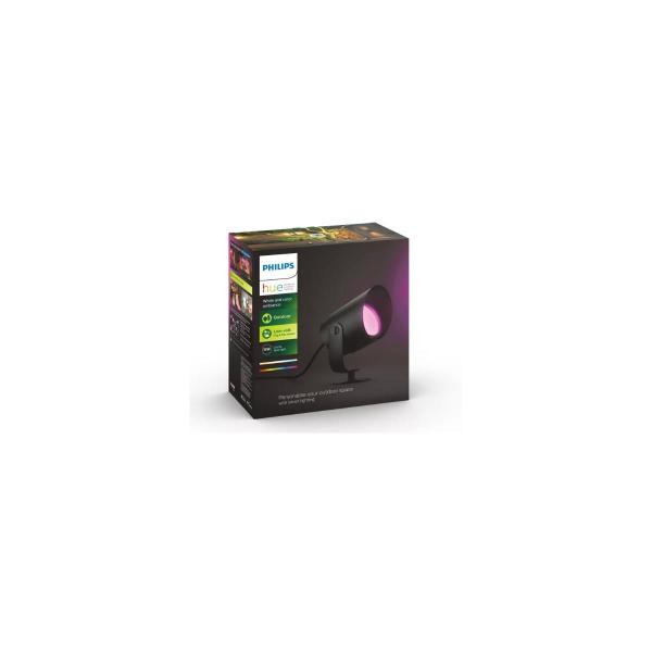 Philips Hue Lily XL Outdoor LED Spot Erweiterung, Außenstrahler, 15W, 1060lm, 4000K, schwarz (915005842601)