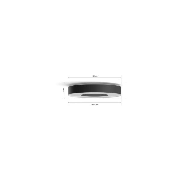Philips Hue Infuse LED Deckenleuchte, L, 52,5W, 3700lm, 4000K, schwarz (915005997501)