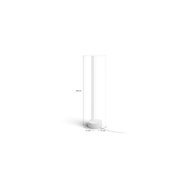 Philips Hue Gradient Signe LED Tischleuchte, 11,8W, 1040lm, 4000K, weiß (915005986901)