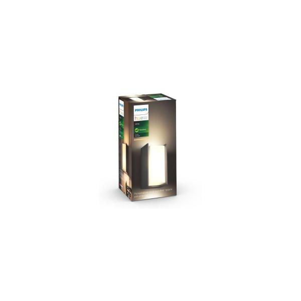 Philips Hue Turaco Outdoor LED Wandleuchte, 9W, E27, 806lm, IP44, anthrazit (915003761403)