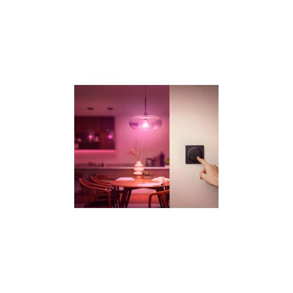Philips Hue Tap Dial Schalter, akkubetrieben, sanftes dimmen, schwarz (929003500201)