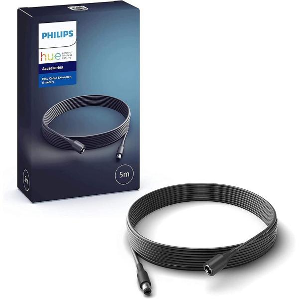 Philips Hue Play Verlängerungskabel, 5 Meter, schwarz (915005750101)