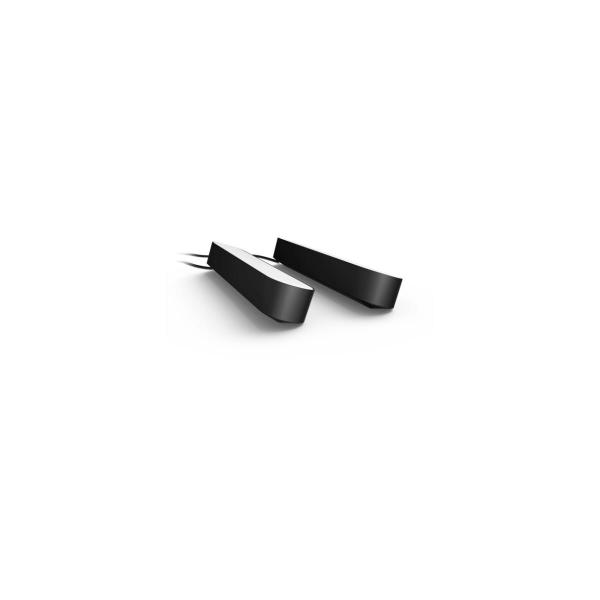 Philips Hue Play Lightbar, Basis-Set Doppelpack, 500lm, 4000K, 13,2W, schwarz (915005733901)