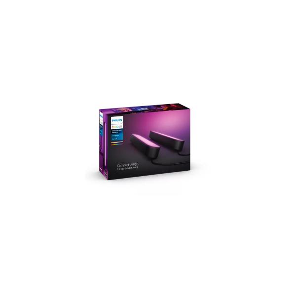 Philips Hue Play Lightbar, Basis-Set Doppelpack, 500lm, 4000K, 13,2W, schwarz (915005733901)