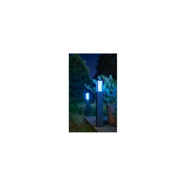 Philips Hue White & Color Ambiance Impress Outdoor LED Wegeleuchte, 8W, 1180lm, 4000K, schwarz (915005731101)