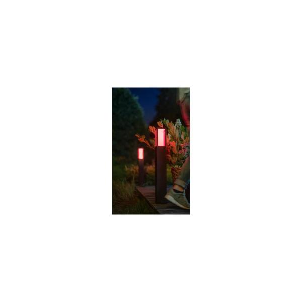 Philips Hue White & Color Ambiance Impress Outdoor LED Wegeleuchte, 8W, 1180lm, 4000K, schwarz (915005731101)