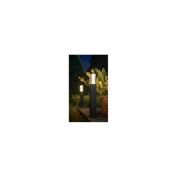 Philips Hue White & Color Ambiance Impress Outdoor LED Wegeleuchte, 8W, 1180lm, 4000K, schwarz (915005731101)