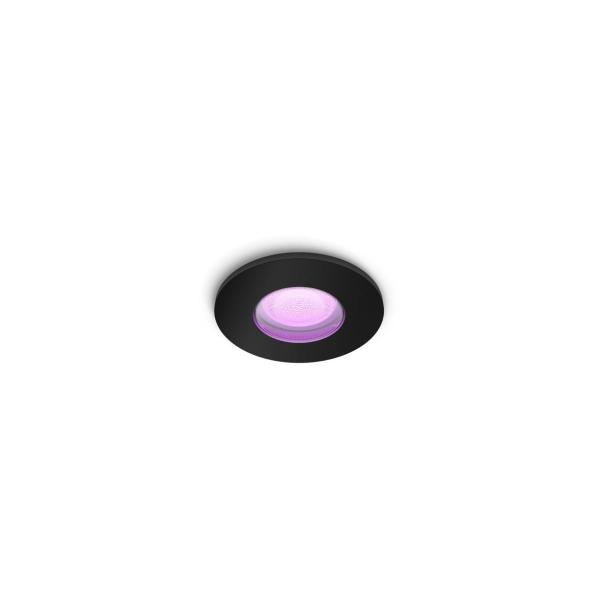 ARDEBO.de Philips Hue White & Color Ambiance Xamento LED Einbauspot, 5,7W, 350lm, 4000K, schwarz (929003526101)