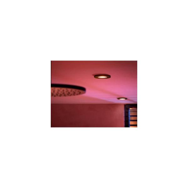 Philips Hue White & Color Ambiance Xamento LED Einbauspot, 5,7W, 350lm, 4000K, schwarz (929003526101)