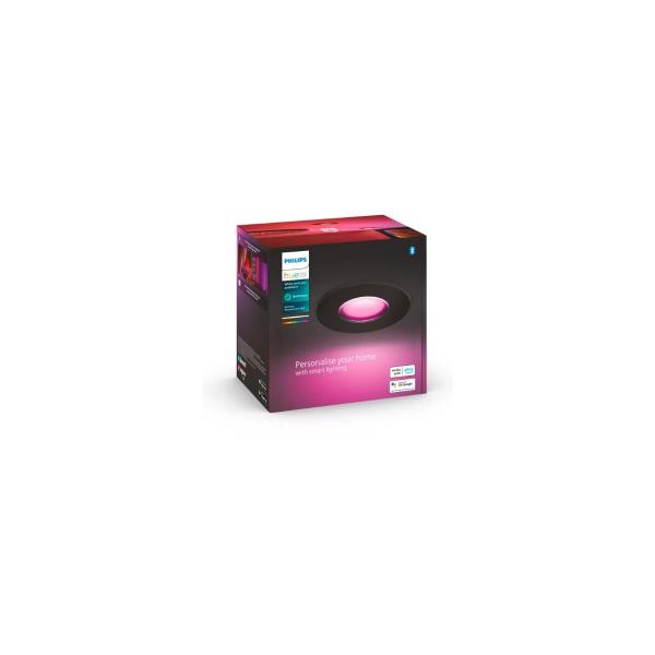 Philips Hue White & Color Ambiance Xamento LED Einbauspot, 5,7W, 350lm, 4000K, schwarz (929003526101)