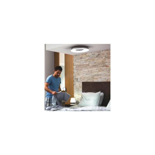 Philips Hue White Ambiance Still LED Deckenleuchte, Dimmschalter, 22,5W, 2500lm, 4000K, schwarz (929003055501)