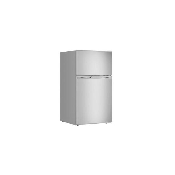PKM GK88EIX Stand Kühl-Gefrierkombination, 45 cm breit, 84 L, regelbares Thermostat, LED Beleuchtung, Edelstahloptik