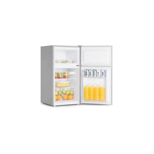 PKM GK88EIX Stand Kühl-Gefrierkombination, 45 cm breit, 84 L, regelbares Thermostat, LED Beleuchtung, Edelstahloptik