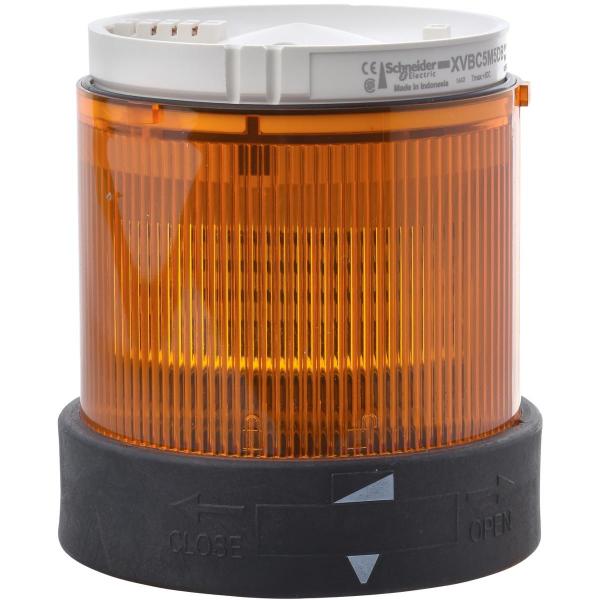 ARDEBO.de Schneider Electric Leuchtelement, LED, Dauerlicht, 24V AC DC, Ø 70 mm, orange (XVBC2B5)