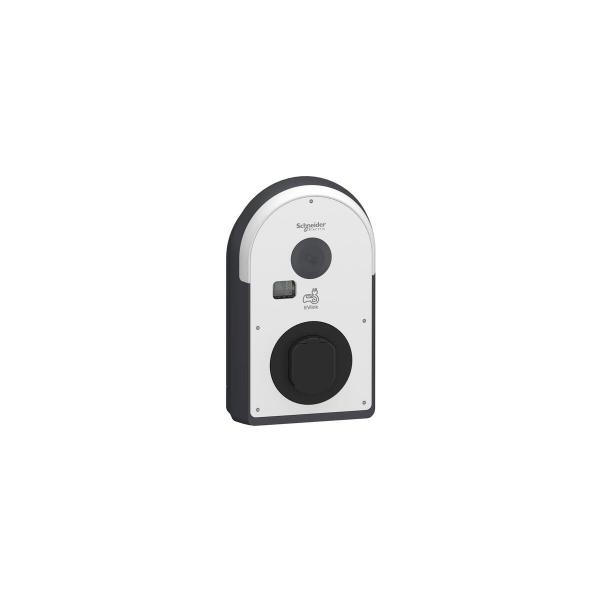 ARDEBO.de Schneider Electric Pro AC Wallbox, 22kW, T2S Steckdose, FI B-EV, IP55, IK10, NFC/RFID Reader, ERK (EVB3I22N40MB)