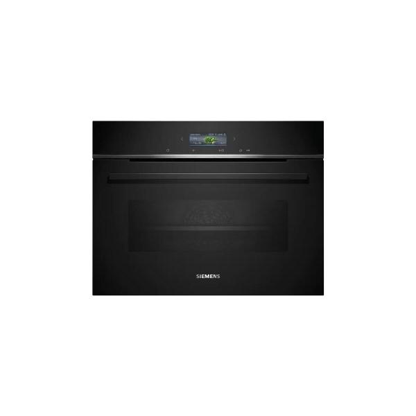 ARDEBO.de Siemens CB734G1B1 iQ700 A+ Einbaukompaktbackofen, 59,4 cm breit, 47 L, HomeConnect, Kindersicherung, TFT Touchdisplay, schwarz